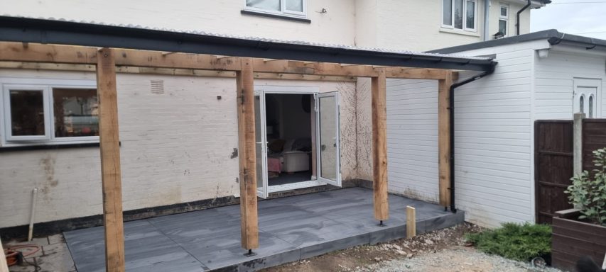 Pergola & French Doors French door install
